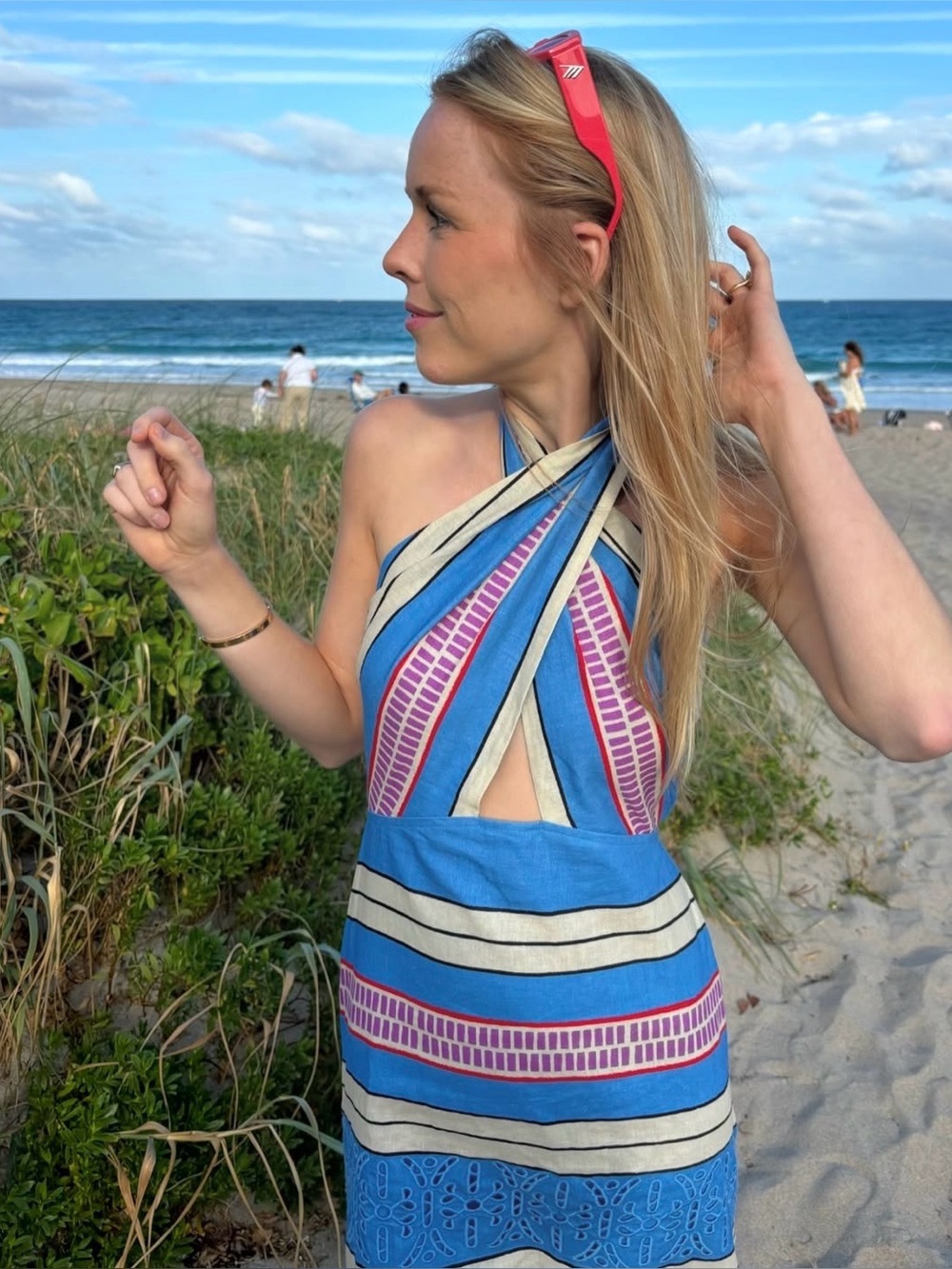 TUCKERNUCK Sorrento Stripe Ames Dress Size M Retail $398 Tuckernuck - Picture 2 of 10